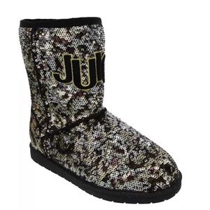 Juicy Couture Sequin Leopard Boots